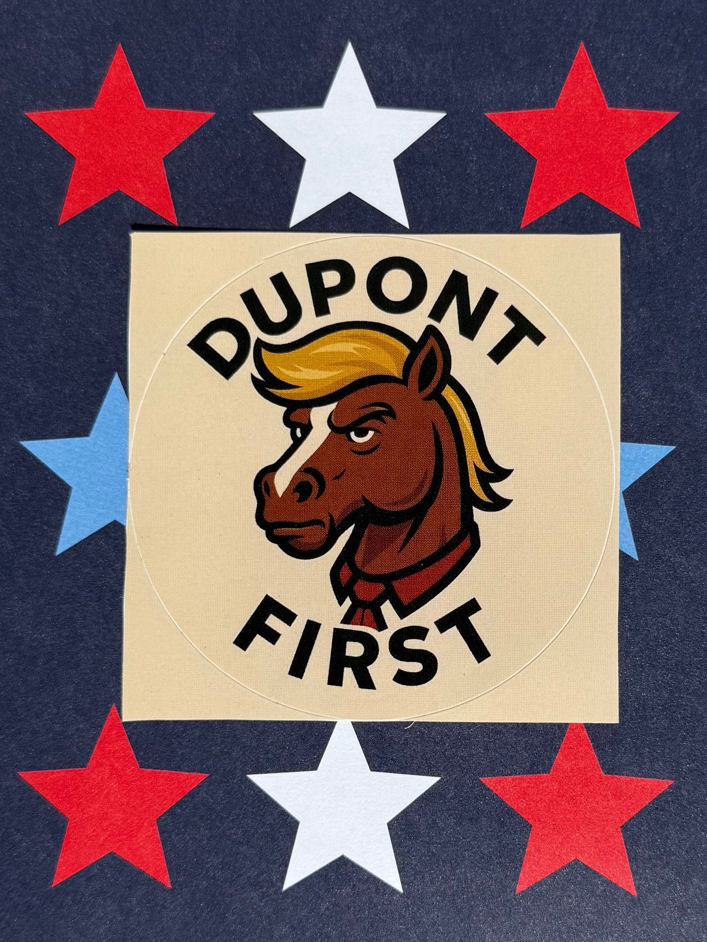 Mr. President Circle Sticker