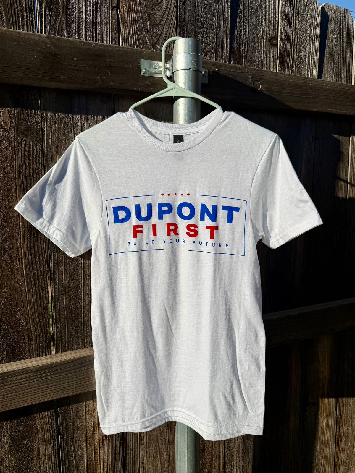 White Logo Tee