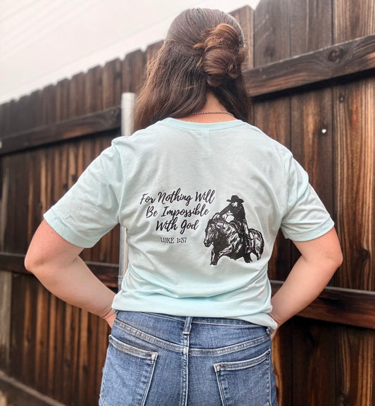 Luke 1:37 Jersey Shirt
