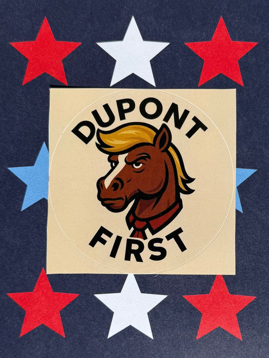 Mr. President Circle Sticker